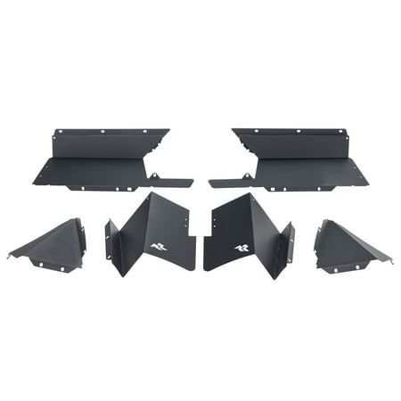 Rugged Ridge by RealTruck Inner Fender Liners for Gladiator JT | Rear, Aluminum, Black | 11615.63 | Compatible with 2020-2024 Jeep Gladiator JT