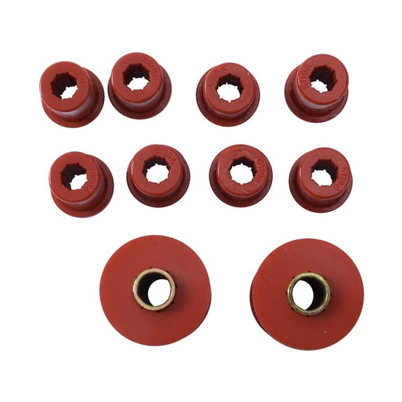 Rugged Ridge 18364.02 Suspension Leaf Spring Bushing Kit, Front; 76-86 Jeep CJ5/CJ7/CJ8