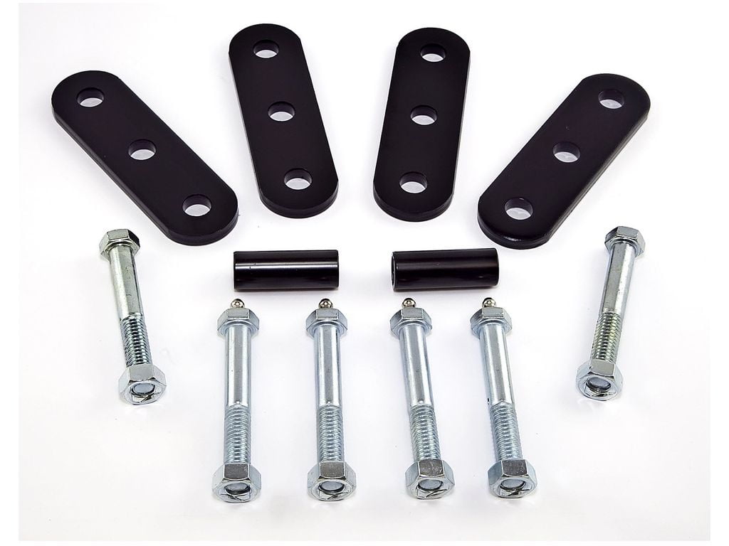 Rugged Ridge 18265.02 Suspension Leaf Spring Shackle Kit, Greaseable; 55-75 Jeep CJ