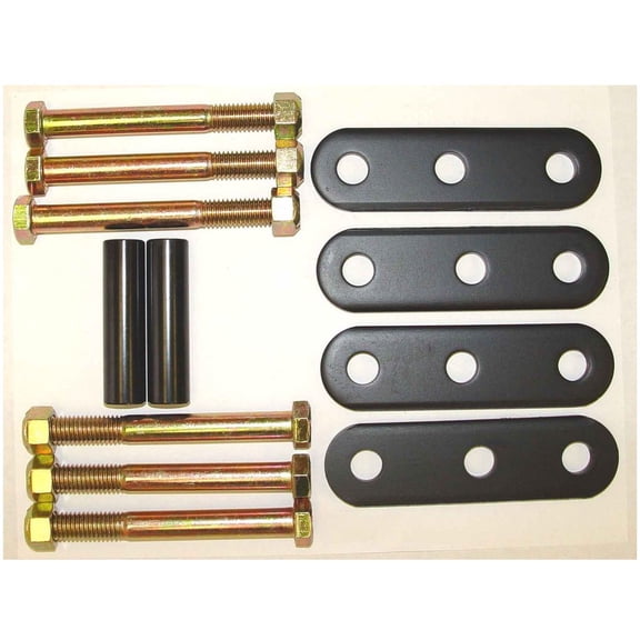 Rugged Ridge 18265.09 Suspension Leaf Spring Shackle Kit, Rear, HD; 76-86 Jeep CJ