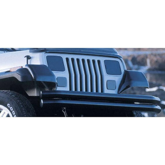 Rugged Ridge by RealTruck Molded Fender Guard Kit for Wrangler TJ/LJ | Smoked Acrylic | 11351.02 | Compatible with 1997-2006 Jeep Wrangler TJ/LJ