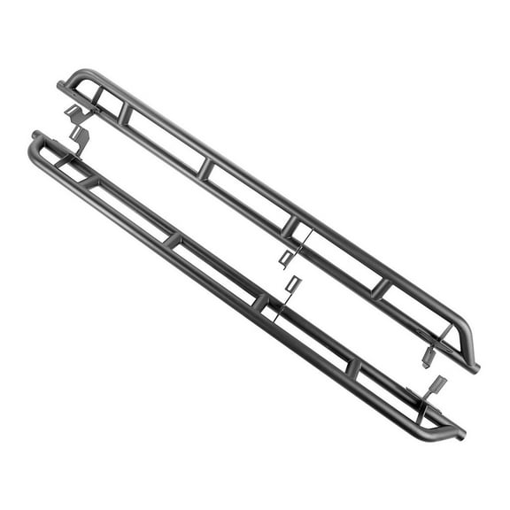 Rugged Ridge by RealTruck RRC Rocker Guards for Gladiator JT | Satin Black | 11504.38 | Compatible with 2020-2024 Jeep Gladiator JT