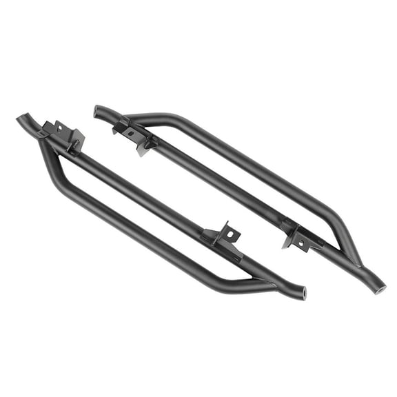 Rugged Ridge by RealTruck RRC Rocker Guards for Wrangler JL 2-Door | Satin Black | 11504.37 | Compatible with 2018-2024 Jeep Wrangler JL 2-Door