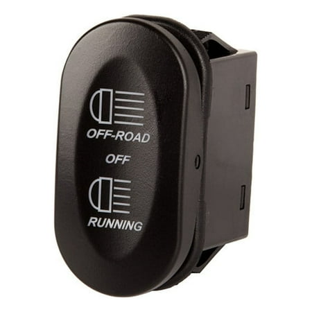 Rugged Ridge 17235.11 Rocker Switch, 3 Position, Off-Road/Running Light