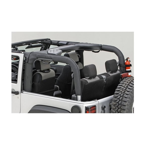 Rugged Ridge by RealTruck Roll Bar Cover for Wrangler JK | Vinyl, Black | 13613.06 | Compatible with 2007-2018 Jeep Wrangler JK