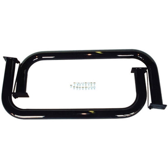 Rugged Ridge by RealTruck Round Tube Side Steps for Jeep CJ | Black | 11504.03 | Compatible with 1976-1986 Jeep CJ