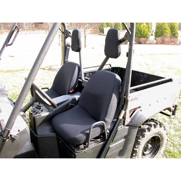 Rugged Ridge by RealTruck Seat Cover for Yamaha UTV | UV Treated Poly Cotton Fabric, Black | 63240.01 | Compatible with Yamaha UTV