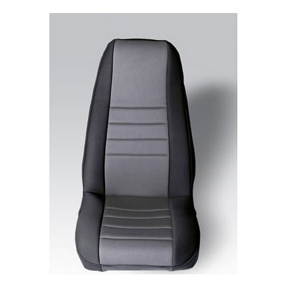 Rugged Ridge by RealTruck Seat Covers for Jeep CJ/Wrangler YJ | Front, Neoprene, Gray | 13212.09 | Compatible with 1976-1990 Jeep CJ & Wrangler YJ