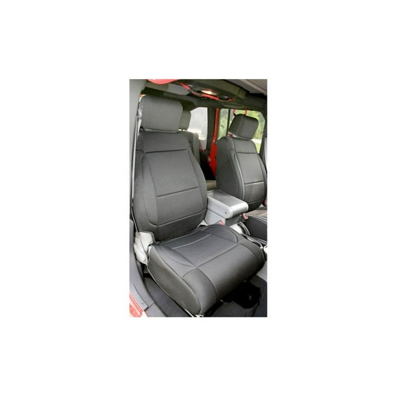 Rugged Ridge by RealTruck Seat Covers for Wrangler JK | Front, Neoprene, Black | 13215.01 | Compatible with 2011-2018 Jeep Wrangler JK