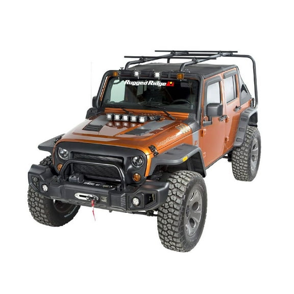 Rugged Ridge by RealTruck Sherpa Roof Rack Kit for Wrangler JKU 4-Door | | 11703.22 | Compatible with 2007-2018 Jeep Wrangler JK 4-Door