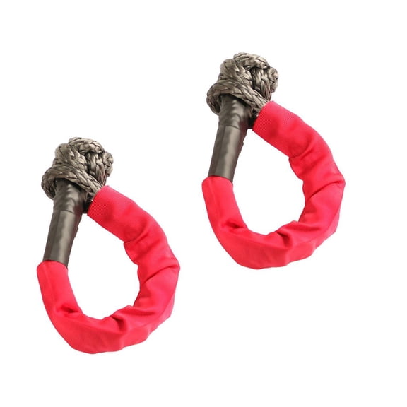 Rugged Ridge by RealTruck Soft Rope Shackle | 7/16", 7500 LBS Work Load Limit, Pair | 11235.52