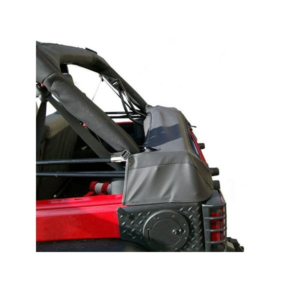 Rugged Ridge by RealTruck Soft Top Storage Boot for Wrangler JKU 4-Door | Black Denim | 12104.51 | Compatible with 2007-2018 Jeep Wrangler JK 4-Door