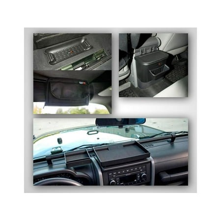 Rugged Ridge by RealTruck Storage Kit for Wrangler JK | Roll Bar Mounted, Interior | 12496.16 | Compatible with 2007-2010 Jeep Wrangler JK