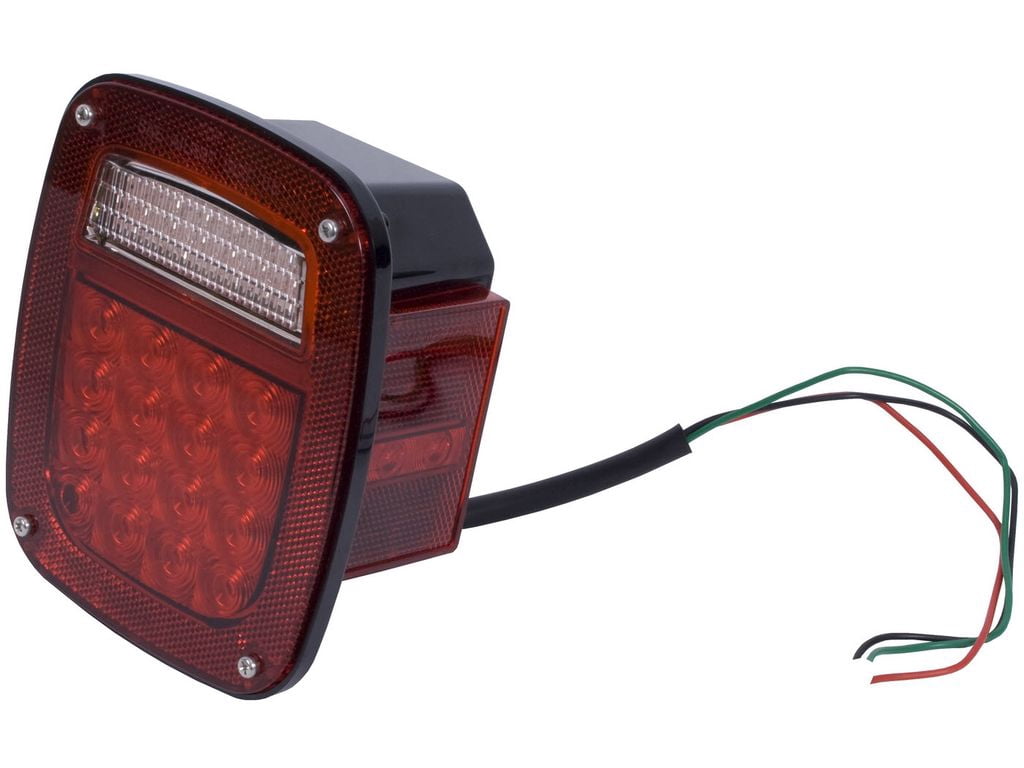 Rugged Ridge by RealTruck Tail Light Assembly for Jeep CJ/Wrangler YJ | Right, LED | 12403.82 | Compatible with 1976-2006 Jeep CJ & Wrangler