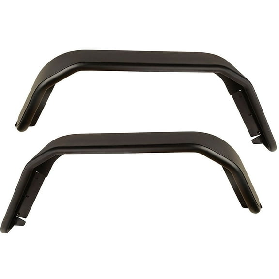 Rugged Ridge by RealTruck Tube Fender Flares for Wrangler JK/JKU | Rear, Steel | 11615.47 | Compatible with 2007-2018 Jeep Wrangler JK/JKU