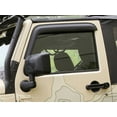 thumbnail image 1 of Rugged Ridge by RealTruck Window Visors for Wrangler JK 2-Door | Matte Black | 11349.11 | Compatible with 2007-2018 Jeep Wrangler JK 2-Door, 1 of 2