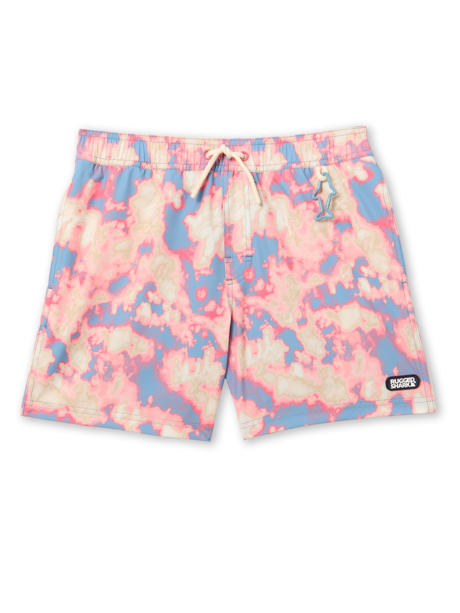 Rugged Shark Boys 5" Inseam Swim Trunks, Sizes 4-16