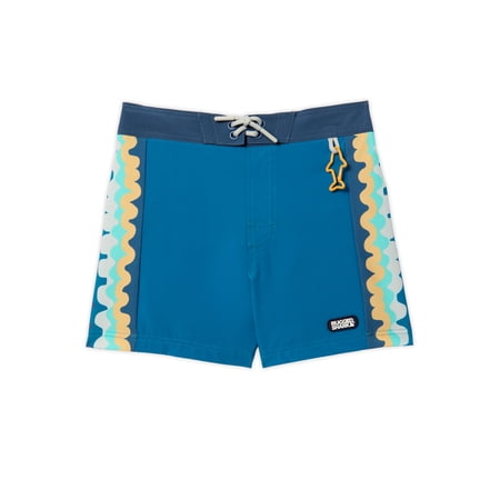 Rugged Shark Boys 6" Inseam Swim Trunks, Sizes 4-16