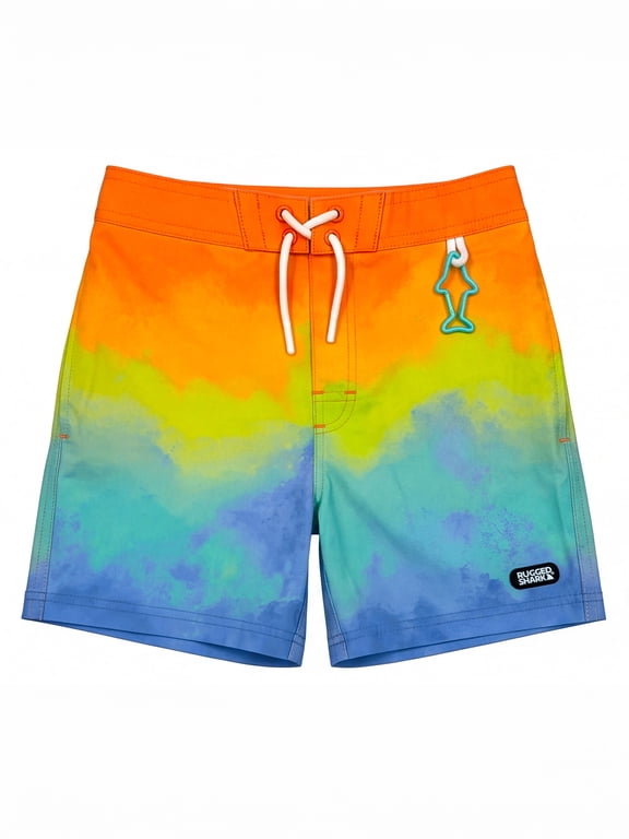Boys 6" Inseam Swim Trunks, Sizes 4-16