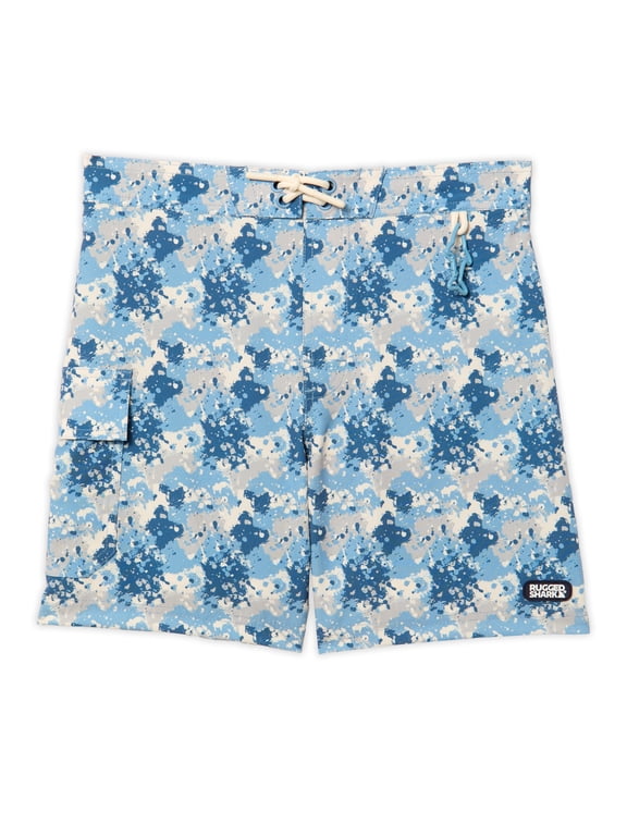 Boys 6" Inseam Swim Trunks, Sizes 4-16