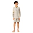 thumbnail image 1 of Rugged Shark Boys Long Sleeve Half Zip Rash Guard, Sizes 4-16, 1 of 6