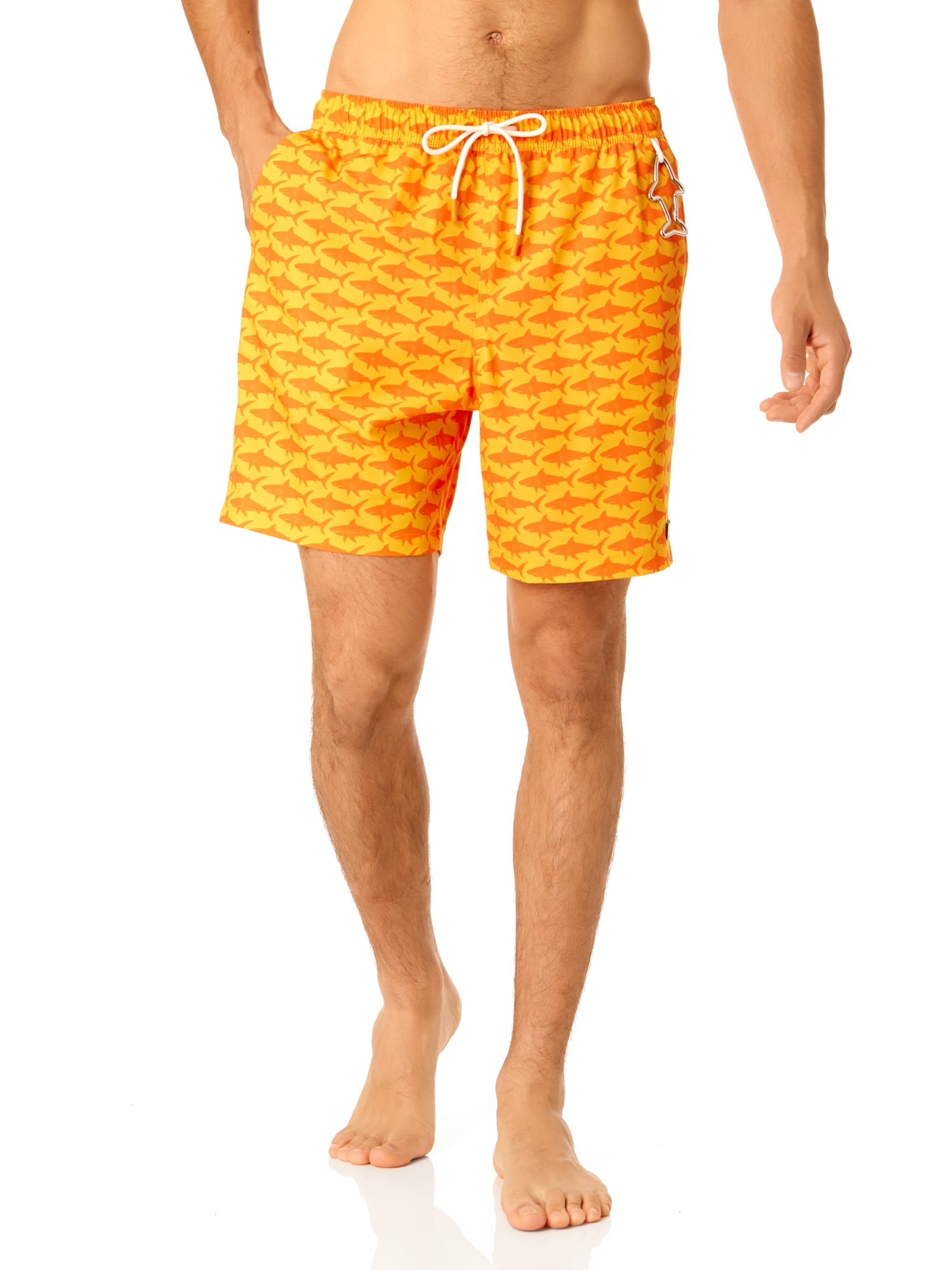 Rugged Shark Men's & Big Men's Swim Trunks, 7" Inseam, Sizes S-3XL
