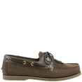 thumbnail image 1 of Rugged Shark Men's Classic Boat Shoes, Genuine Leather with Odor Control Technology, Brown, Men's Size 10, 1 of 6