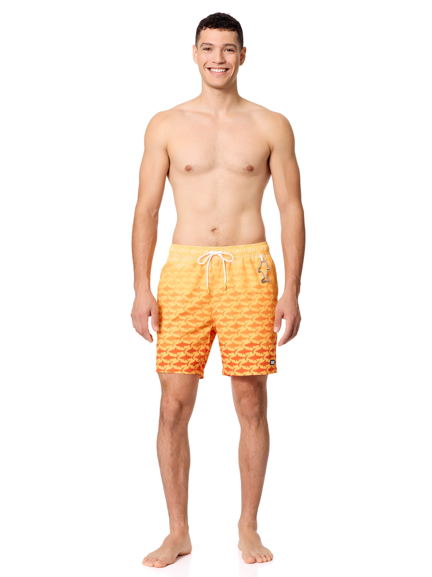 Rugged Shark Mens & Big Mens Swim Trunks, 7" Inseam, Sizes S-3XL