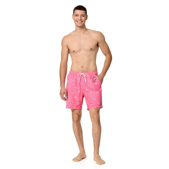 Rugged Shark Mens & Big Mens Swim Trunks, 7" Inseam, Sizes S-3XL
