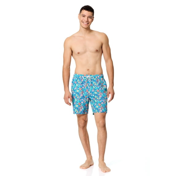 Rugged Shark Mens & Big Mens Swim Trunks, 7" Inseam, Sizes S-3XL