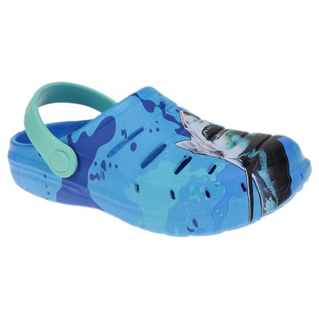 Rugged Shark Little and Big Boys' EVA Swivel Strap Clogs