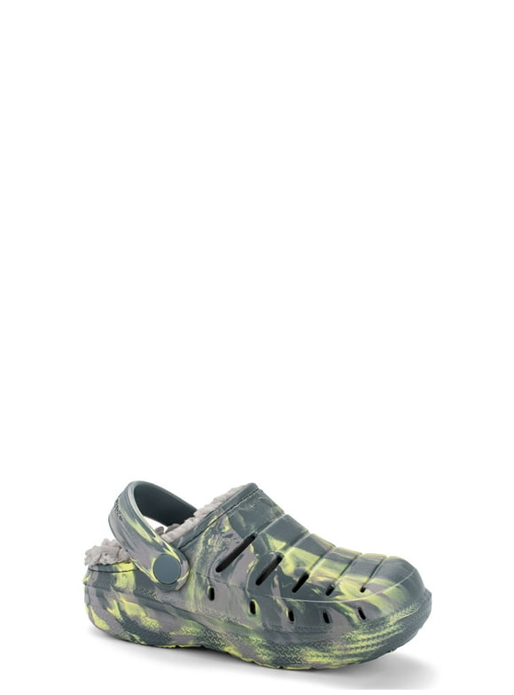 Toddler and Big Boys Lined Clog Sandals