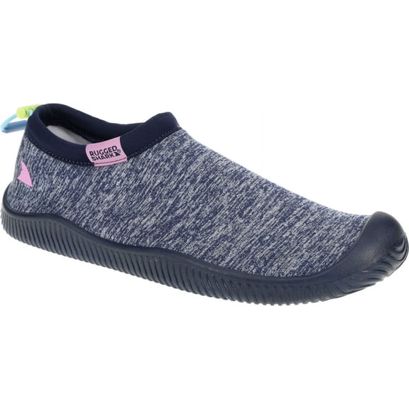 Rugged Shark Unisex Water Shoe With AQUAFLOW Drainage Ports, Navy, Women's 11/Men's 9