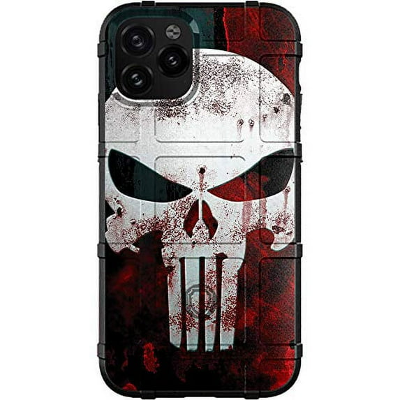 Rugged Shield Limited Edition Case Design by EGO Tactical for Apple iPhone 12 Mini (5.4") - Black, Bloody Punisher