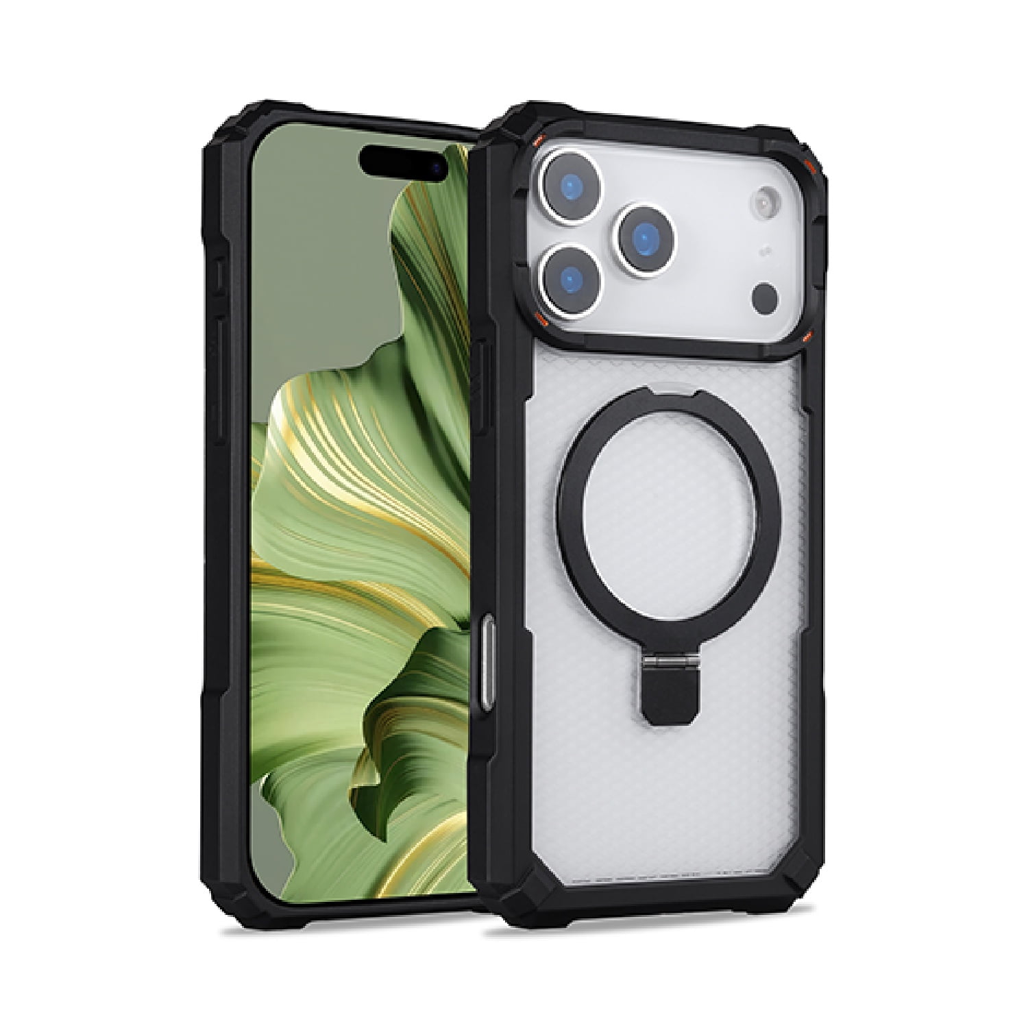 Rugged Stand Case for iPhone 17 Pro - Black