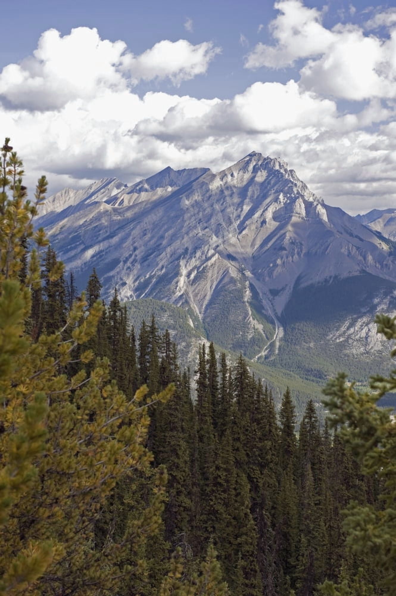 Rugged canadian rocky mountainsBanff alberta canada Canvas Art - Jim Julien  Design Pics (12 x 19)