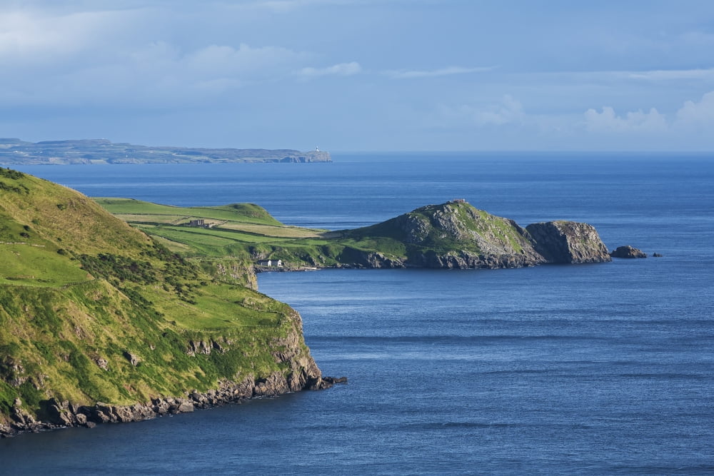 Rugged cliffs along the coastline Ireland Canvas Art - Carl Bruemmer Design Pics (19 x 12)