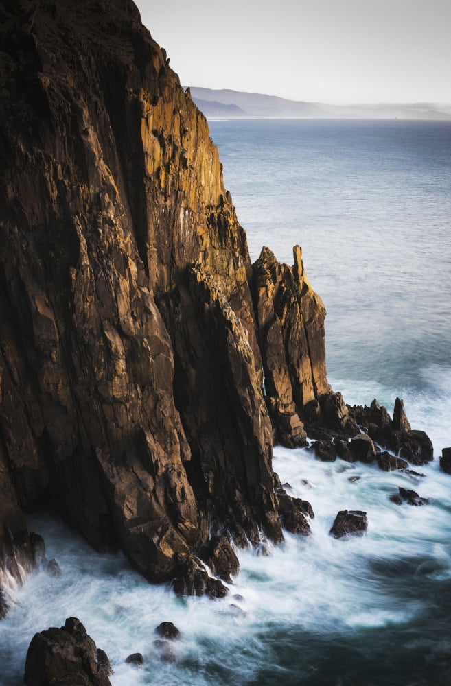 Rugged coastline is found at Oswald West State Park Manzanita Oregon United States of America Canvas Art - Robert L Potts  Design Pics (24 x 38)