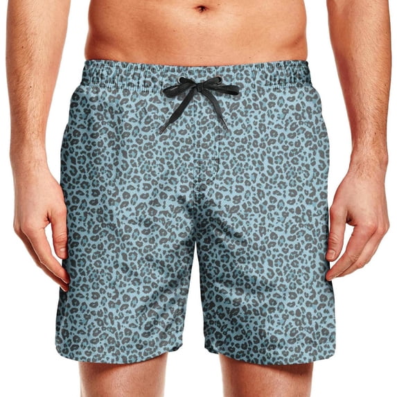 Rugged men's beach shorts Original leopard print