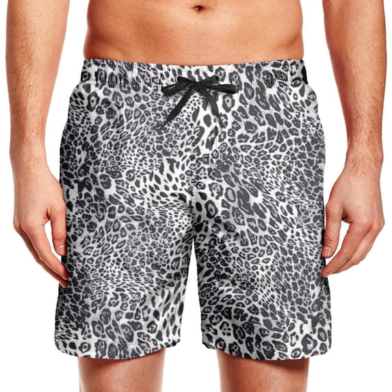 Rugged men's beach shorts Original leopard print
