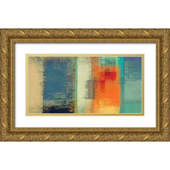 Ruggero, Falcone 14x9 Gold Ornate Wood Framed with Double Matting Museum Art Print Titled - Different Type of Rainbow