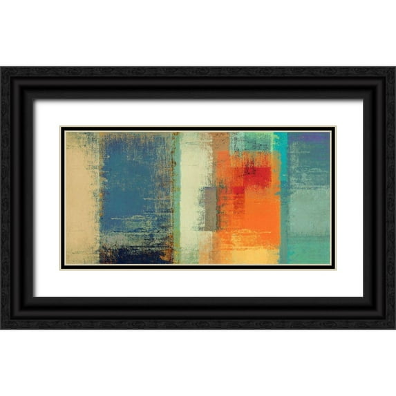 Ruggero, Falcone 18x11 Black Ornate Wood Framed with Double Matting Museum Art Print Titled - Different Type of Rainbow