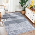 thumbnail image 1 of Rugking Area Rug 5x7 Gray Foldable Modern Farmhousendoor Transitional Abstract Non-Slip Carpet Rug for Kitchen Bathroom Entryway Bedroom Living Room, 1 of 7