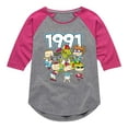 thumbnail image 1 of Rugrats -90's Rugrats Back - Toddler and Youth Girl's Raglan, 1 of 4