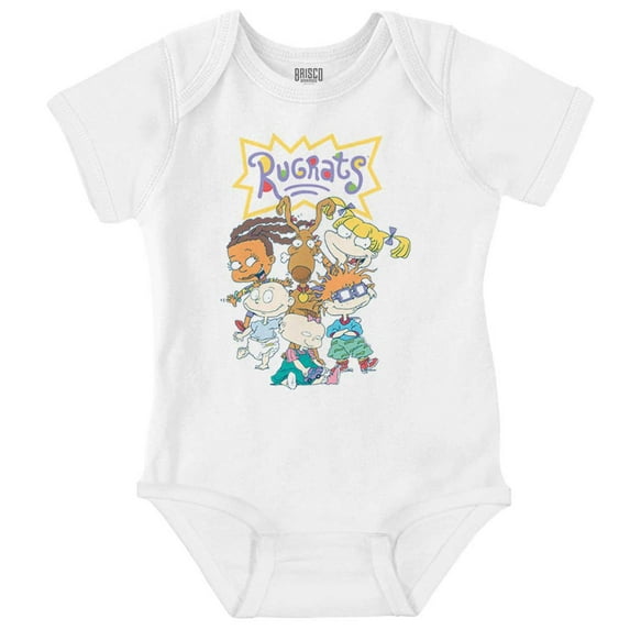 Rugrats 90s Cartoon Characters Romper Boys or Girls Infant Baby Brisco Brands 12M