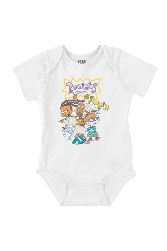 Rugrats 90s Cartoon Characters Romper Boys or Girls Infant Baby Brisco Brands 6M