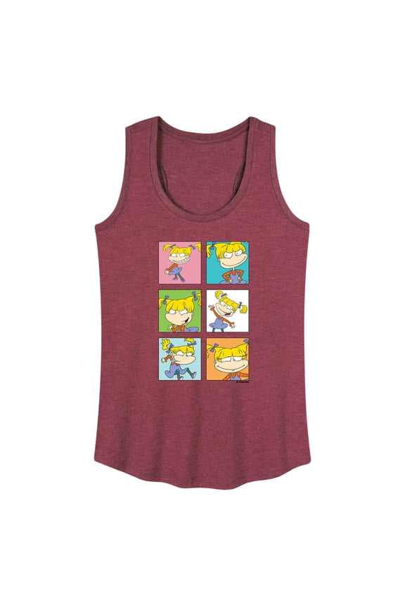 - Angelica Grid - Women's Racerback Tank Top