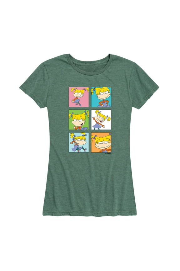 - Angelica Grid - Women's Short Sleeve Graphic T-Shirt