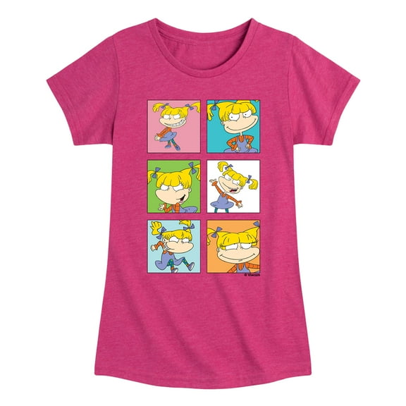 Rugrats - Angelica Grid - Youth Girl's Short Sleeve Graphic T-Shirt
