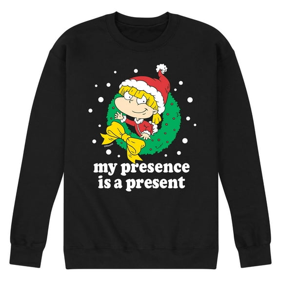 Rugrats - Angelica My Presence Is A Present - Men's Crew Neck Fleece Pullover